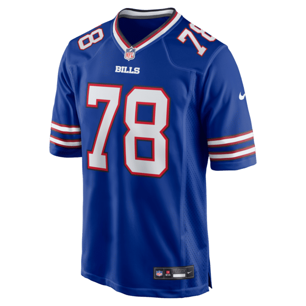 Soccer Intl Bruce Smith Buffalo Bills Game Retired Player Jersey Royal