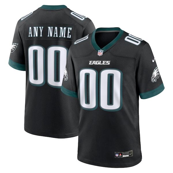 Soccer Intl Philadelphia Eagles Alternate Custom Game Jersey Black