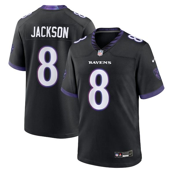 Soccer Intl Lamar Jackson Baltimore Ravens Alternate Game Jersey Black