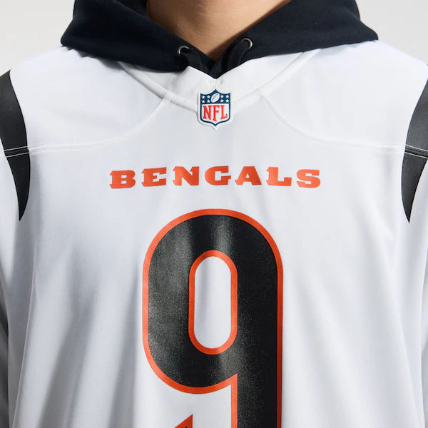 Soccer Intl Joe Burrow Cincinnati Bengals Game Jersey White