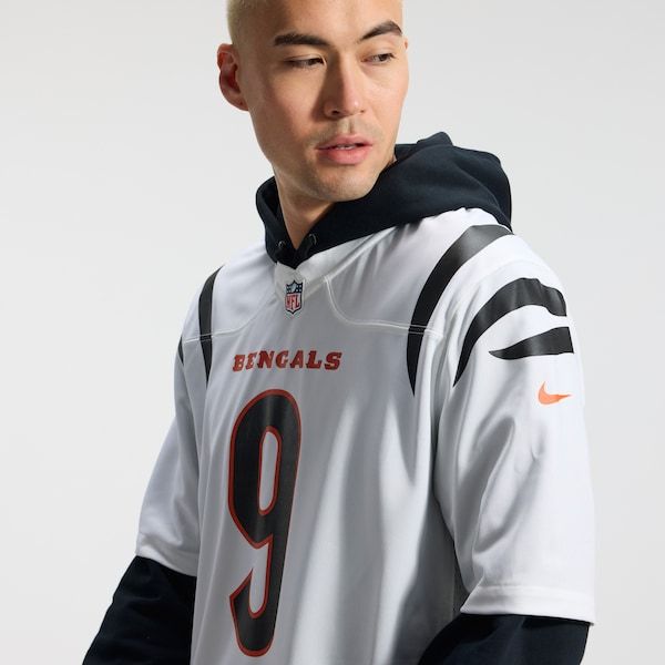Soccer Intl Joe Burrow Cincinnati Bengals Game Jersey White