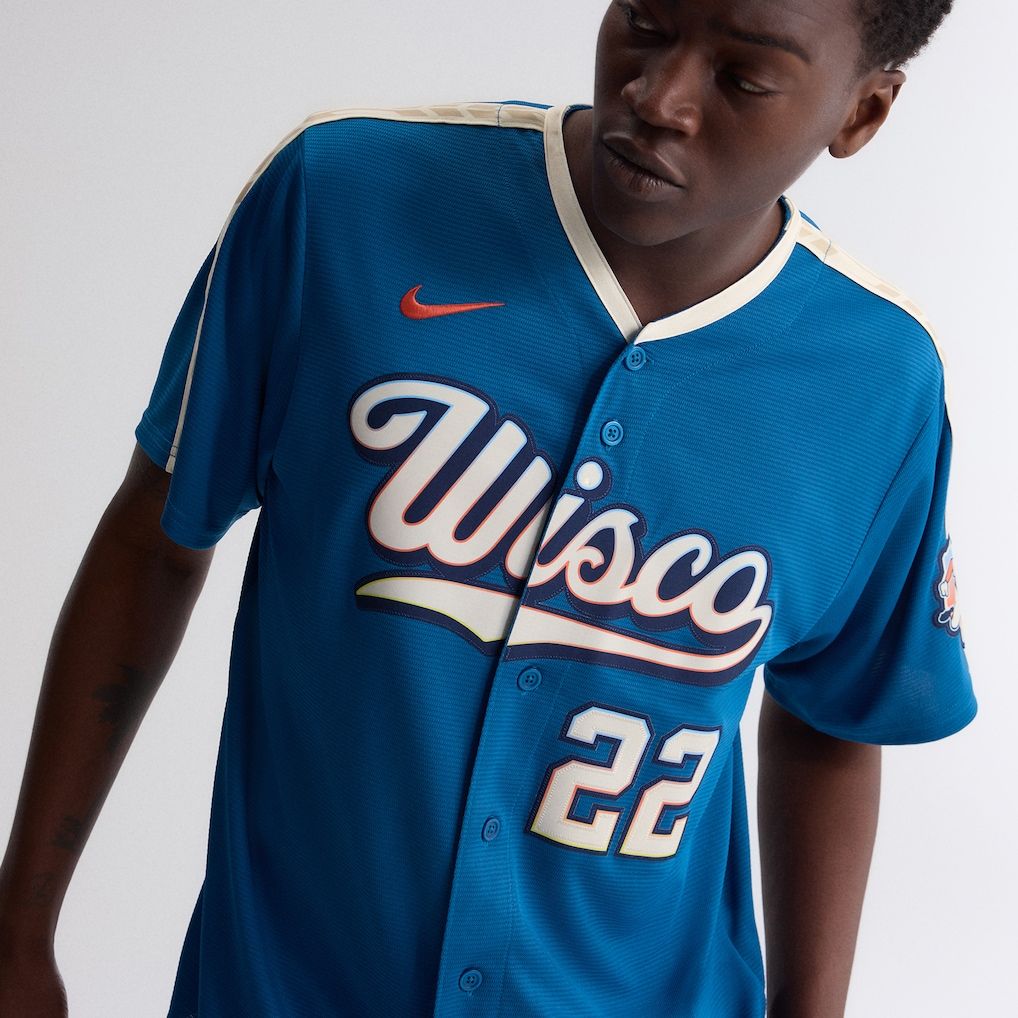 Soccer Intl Christian Yelich Milwaukee Brewers 2026 City Connect Stadium Jersey Mineral Blue
