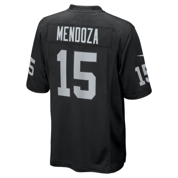 Soccer Intl Fernando Mendoza Las Vegas Raiders 2026 NFL Draft First Round Pick No. 1 Game Jersey Black