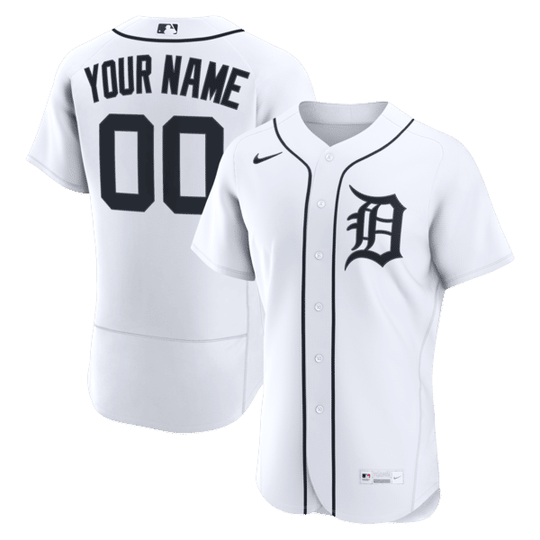 Soccer Intl Detroit Tigers Home Authentic Custom Jersey White