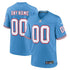 Soccer Intl Tennessee Titans Oilers Throwback Custom Game Jersey Light Blue