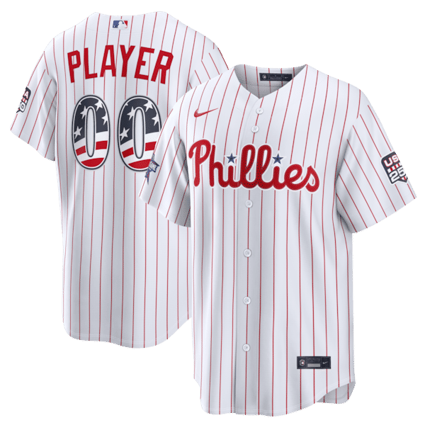 Soccer Intl Philadelphia Phillies 2026 All-Star Game Stars & Stripes Stadium Pick-A-Player Jersey White