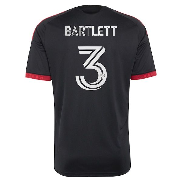 Adidas Lucas Bartlett D.C. United 2026 Black-and-Red Kit Replica Jersey Black