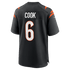 Soccer Intl Bryan Cook Cincinnati Bengals Game Jersey Black