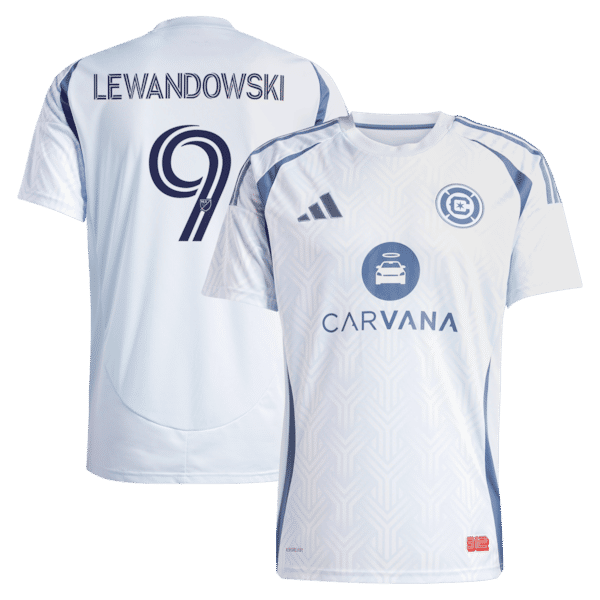 Robert Lewandowski Chicago Fire adidas 2025 The Municipal Kit Replica Jersey - Light Blue