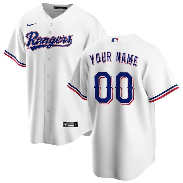 Soccer Intl Texas Rangers Home Replica Custom Jersey White