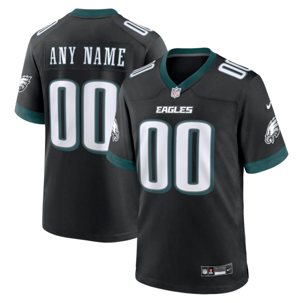 Soccer Intl Philadelphia Eagles Alternate Custom Game Jersey Black