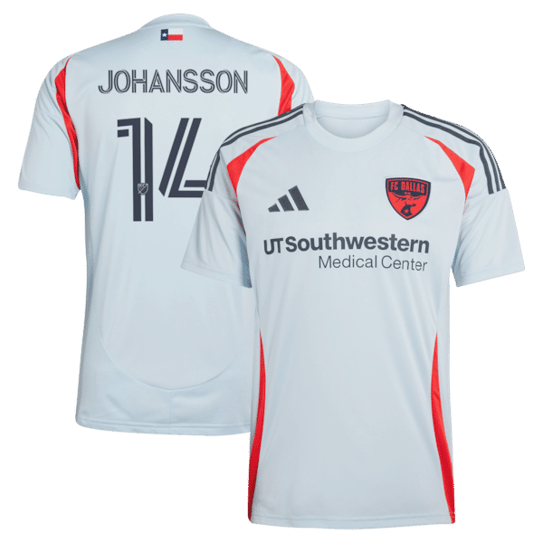 Soccer Intl Herman Johansson FC Dallas 2025 The Inferno Kit Replica Jersey Light Blue