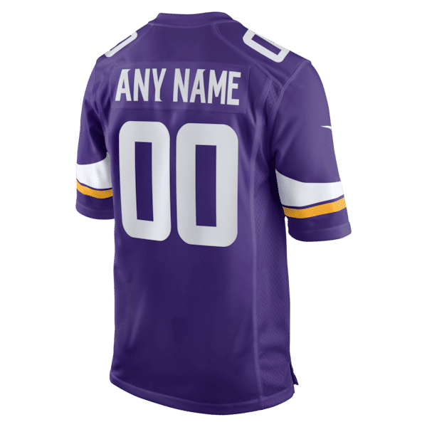 Soccer Intl Minnesota Vikings Custom Game Jersey Purple