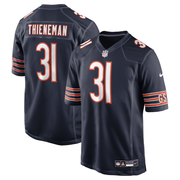 Soccer Intl Dillon Thieneman Chicago Bears 2026 NFL Draft Game Jersey Navy