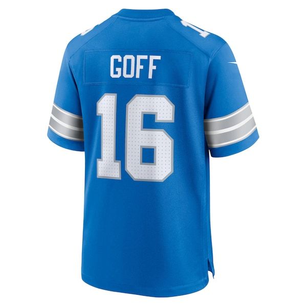 Soccer Intl Jared Goff Detroit Lions Game Jersey Blue