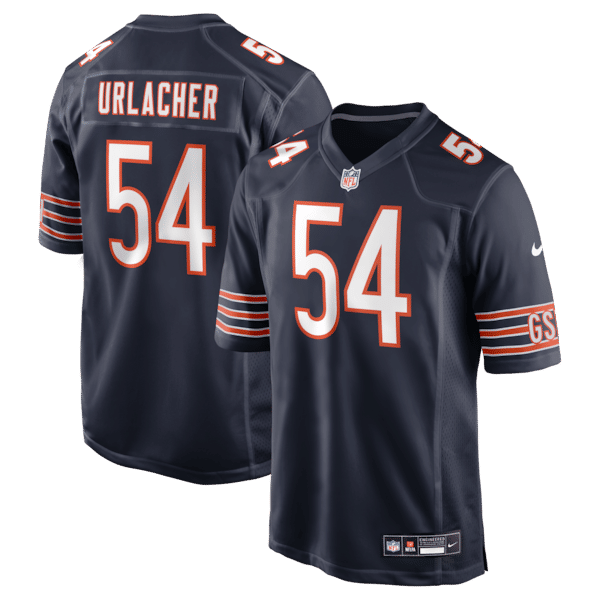 Soccer Intl Brian Urlacher Chicago Bears Game Retired Player Jersey Navy