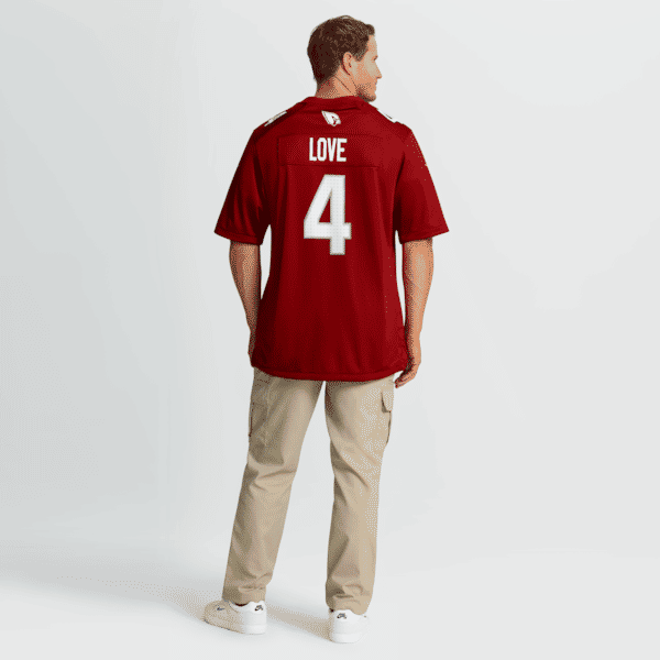 Soccer Intl Jeremiyah Love Arizona Cardinals 2026 NFL Draft First Round Pick No. 3 Game Jersey Cardinal