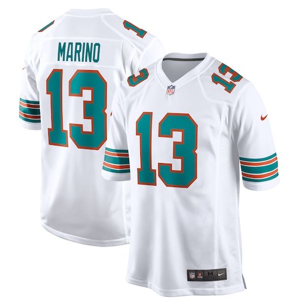 Soccer Intl Dan Marino Miami Dolphins Retired Player Game Jersey White