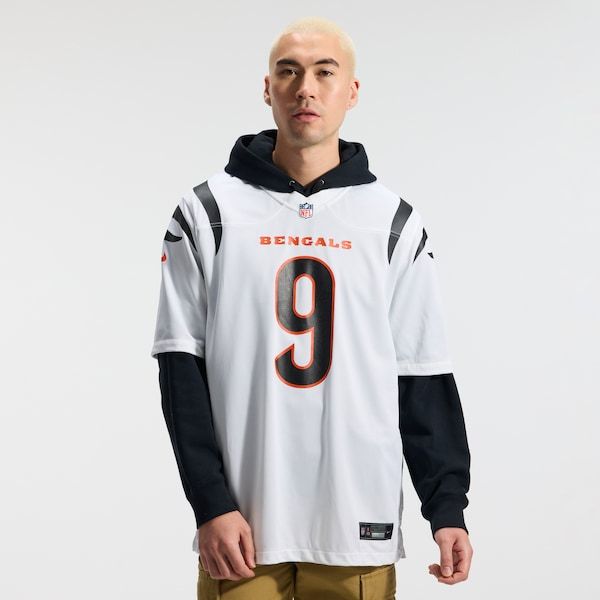 Soccer Intl Joe Burrow Cincinnati Bengals Game Jersey White