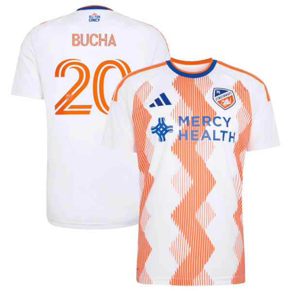 Adidas Pavel Bucha FC Cincinnati 2026 The Seven Hills Kit Replica Jersey White