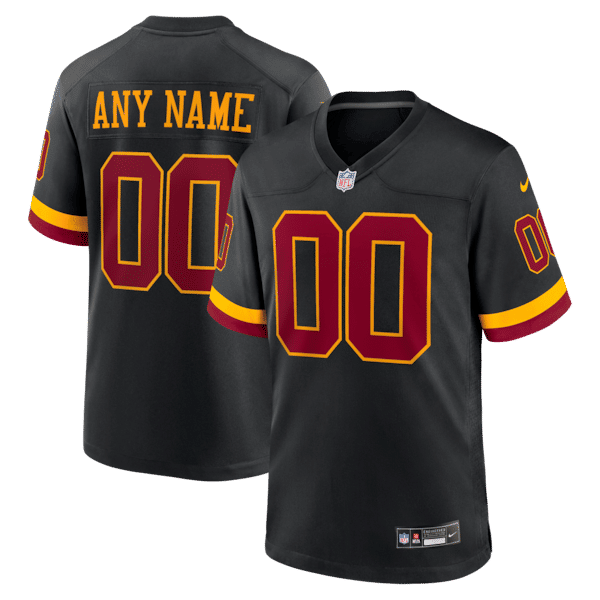 Soccer Intl Washington Commanders Hail Raiser Alternate Custom Game Jersey Black