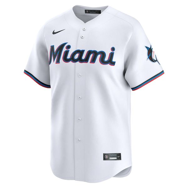 Soccer Intl Miami Marlins Home Limited Custom Jersey White