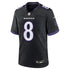 Soccer Intl Lamar Jackson Baltimore Ravens Alternate Game Jersey Black