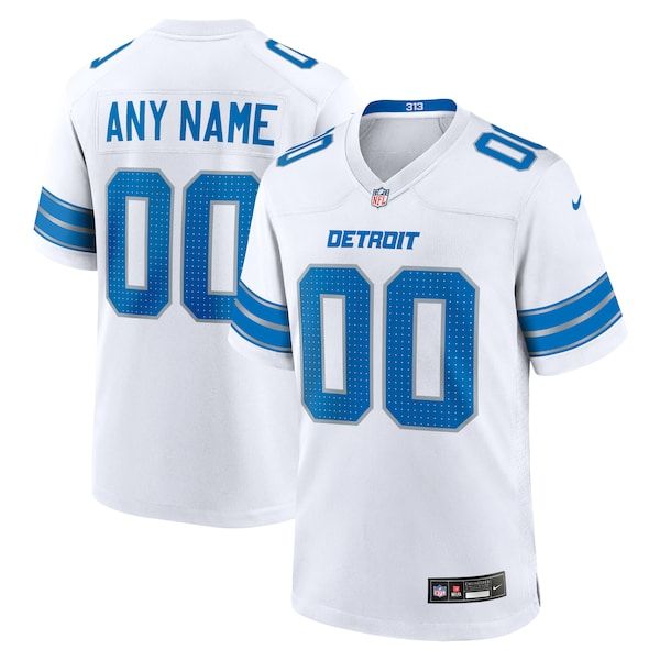 Soccer Intl Detroit Lions Custom Game Jersey White