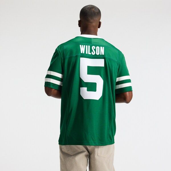 Soccer Intl Garrett Wilson New York Jets Vapor F.U.S.E. Stitched Limited Jersey Green