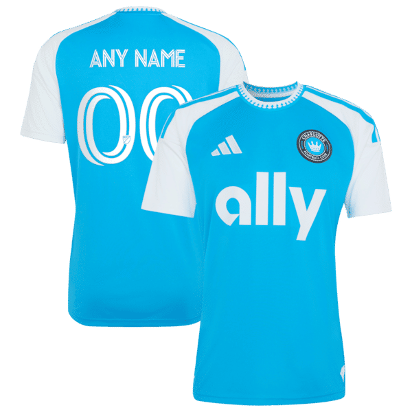 Soccer Intl Charlotte FC 2026 Carolina Kit Crowns Up Replica Custom Jersey Blue