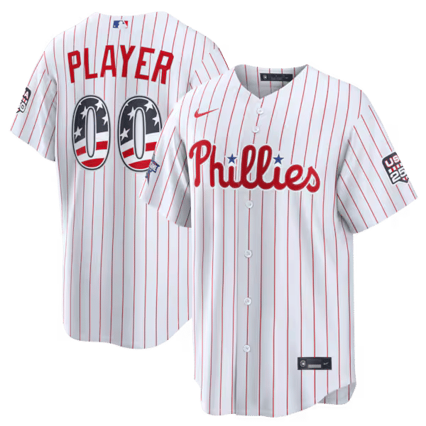 Soccer Intl Philadelphia Phillies 2026 All-Star Game Stars & Stripes Stadium Pick-A-Player Jersey White