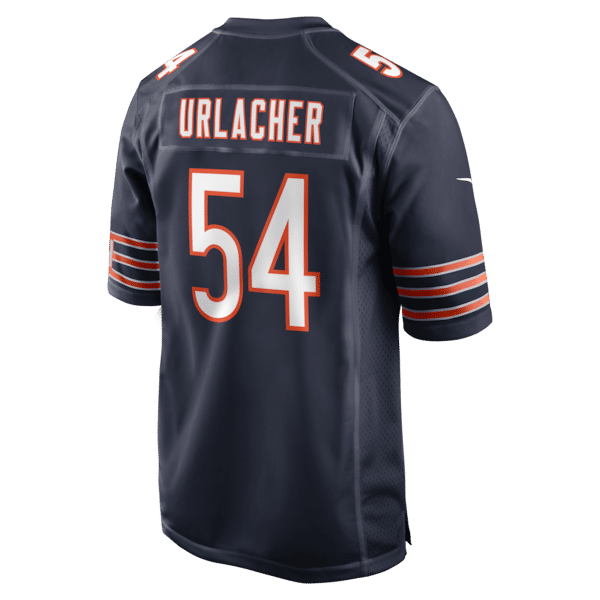 Soccer Intl Brian Urlacher Chicago Bears Game Retired Player Jersey Navy