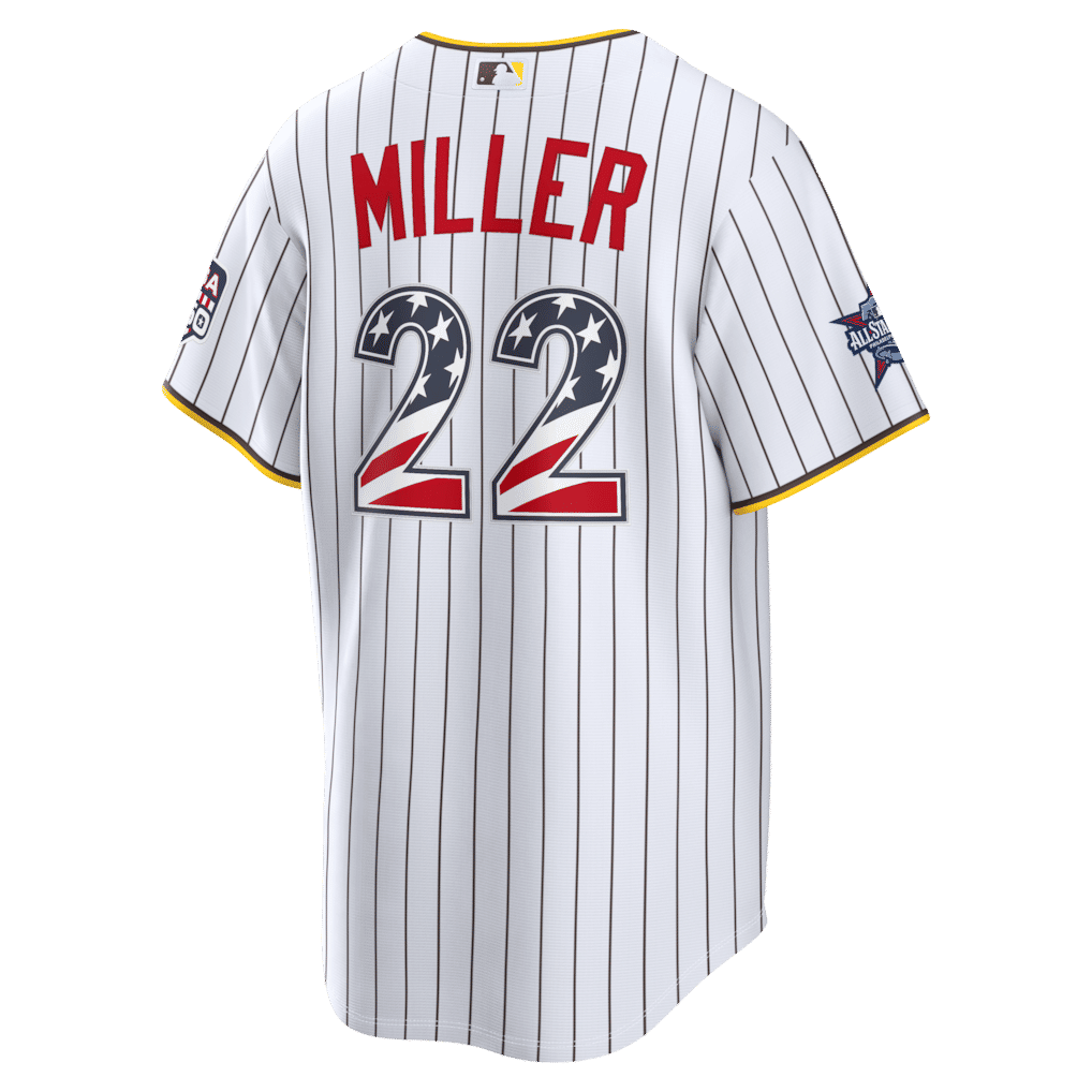 Soccer Intl Mason Miller San Diego Padres 2026 All-Star Edition Stars & Stripes Stadium Jersey White
