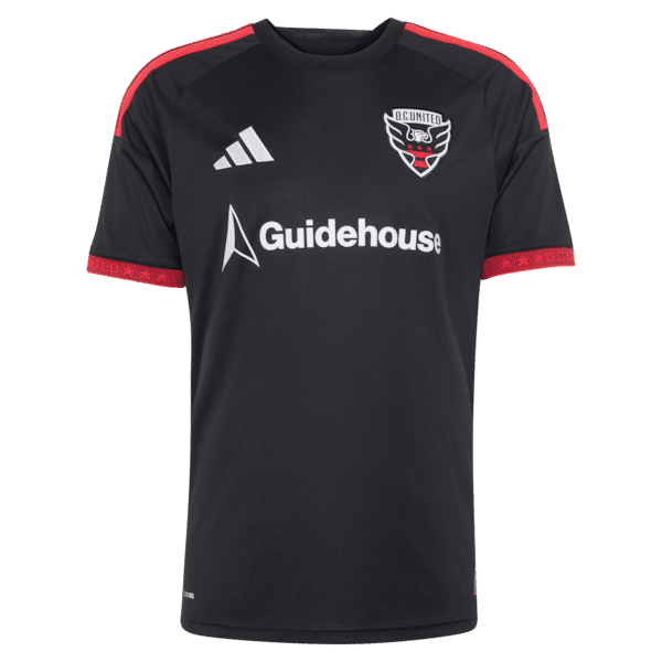 Adidas D.C. United 2026 Black-and-Red Kit Replica Custom Jersey Black