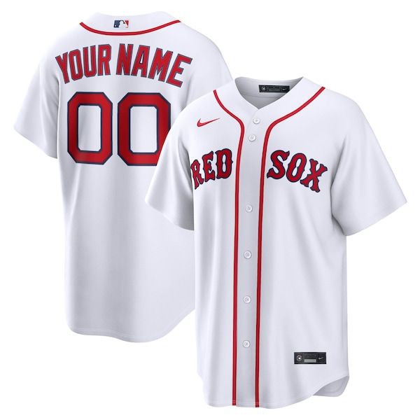 Soccer Intl Boston Red Sox Home Replica Custom Jersey White