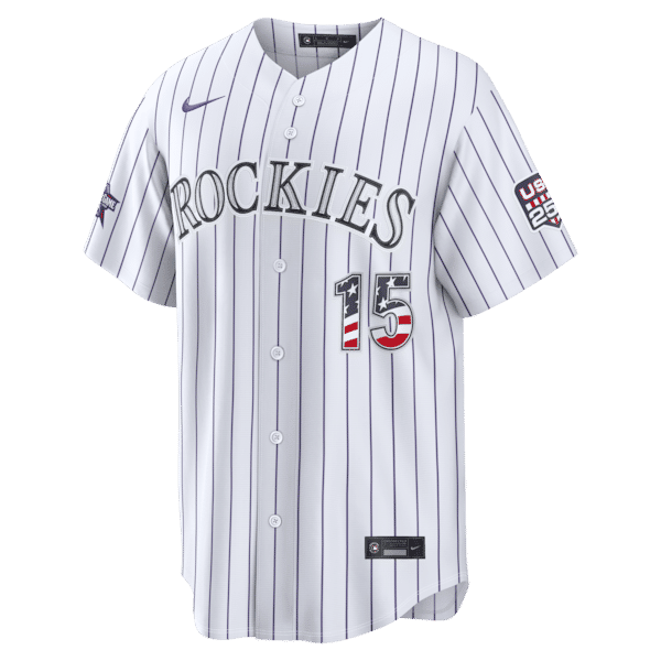 Soccer Intl Hunter Goodman Colorado Rockies 2026 All-Star Game Stars & Stripes Stadium Jersey White