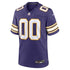Soccer Intl Minnesota Vikings Custom Game Jersey Purple