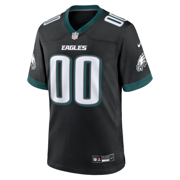 Soccer Intl Philadelphia Eagles Alternate Custom Game Jersey Black
