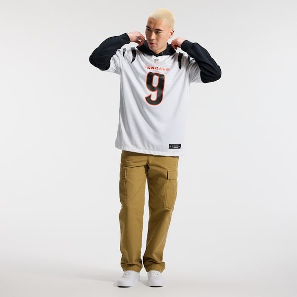 Soccer Intl Joe Burrow Cincinnati Bengals Game Jersey White
