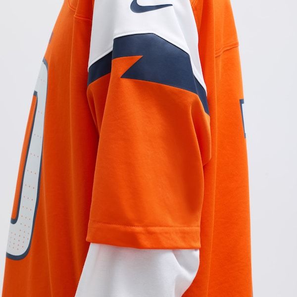 Soccer Intl Bo Nix Denver Broncos Game Jersey Orange