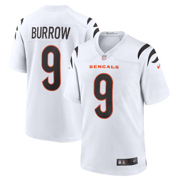 Soccer Intl Joe Burrow Cincinnati Bengals Game Jersey White