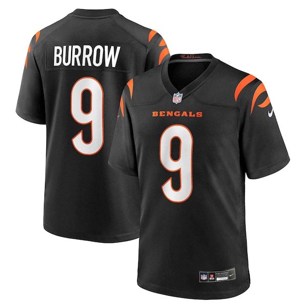 Soccer Intl Joe Burrow Cincinnati Bengals Game Jersey Black