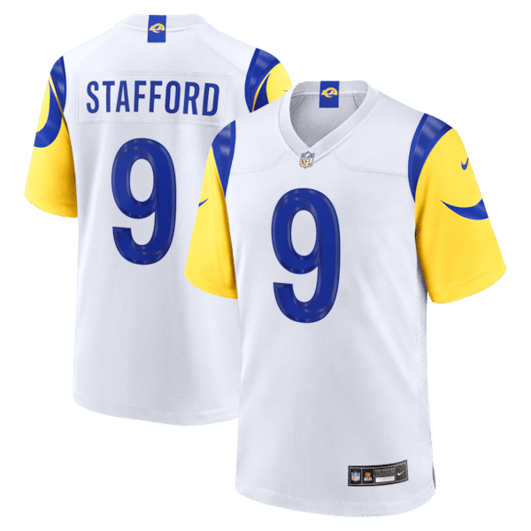 Soccer Intl Matthew Stafford Los Angeles Rams Game Jersey White