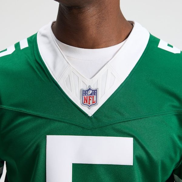 Soccer Intl Garrett Wilson New York Jets Vapor F.U.S.E. Stitched Limited Jersey Green