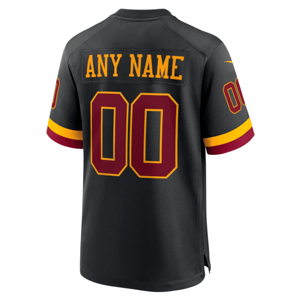 Soccer Intl Washington Commanders Hail Raiser Alternate Custom Game Jersey Black