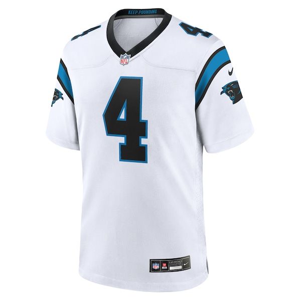 Soccer Intl Tetairoa McMillan Carolina Panthers Game Jersey White