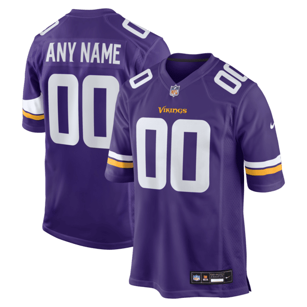 Soccer Intl Minnesota Vikings Custom Game Jersey Purple