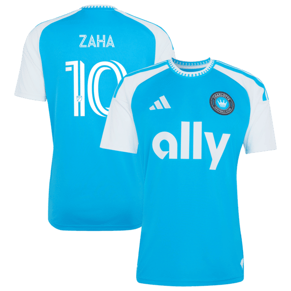 Adidas Wilfried Zaha Charlotte FC 2026 Carolina Kit Crowns Up Replica Jersey Blue