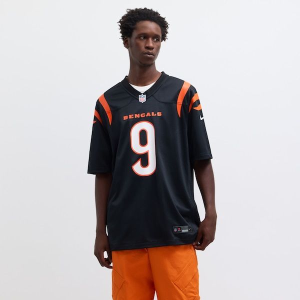Soccer Intl Joe Burrow Cincinnati Bengals Game Jersey Black