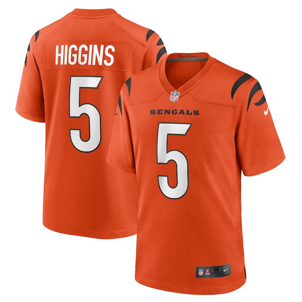 Soccer Intl Tee Higgins Cincinnati Bengals Alternate Game Jersey Orange